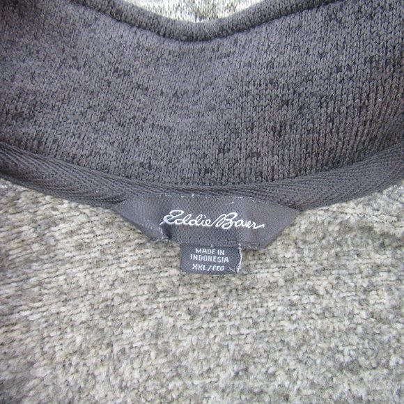 Eddie Bauer Men's Gray Pullover, 1/4 Zip, Long Sleeve, Knit, Size XXL - Picture 3 of 5